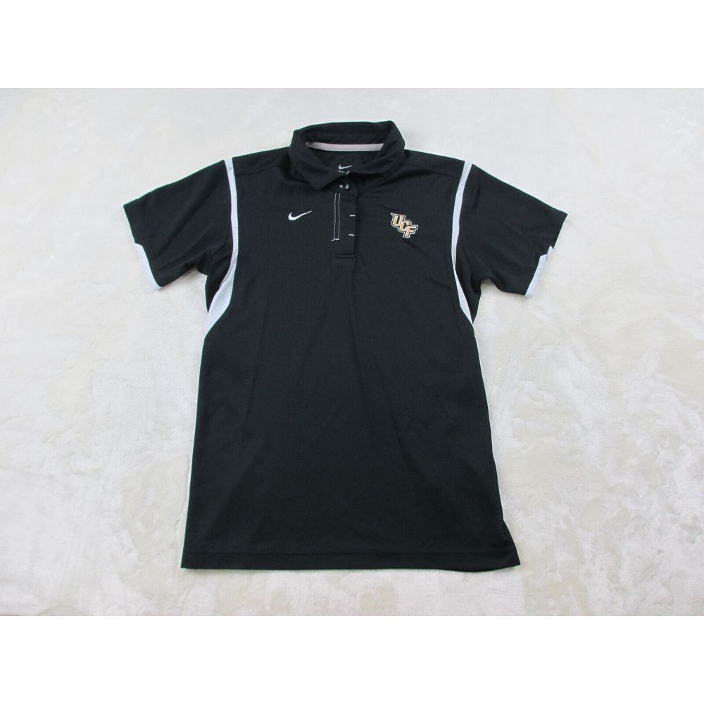 UCF Knights Polo Shirt Womens Small Black Nike Basketball‎ NCAA Ladies*